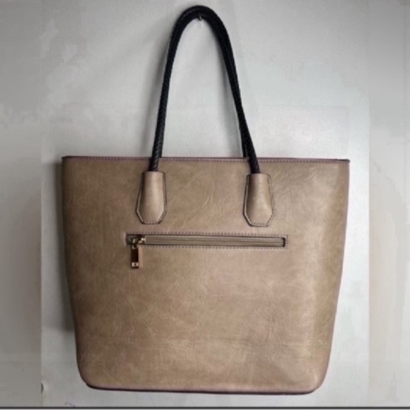 Light Heather Green/Tan Shoulder Bag / Tote Bag - Picture 2 of 4